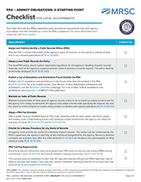 PRA agency obligations checklist image preview