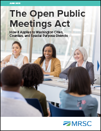 Cover of Open Public Meetings Act
