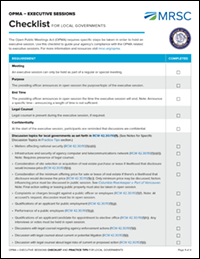 Download Executive Sessions Checklist (PDF)
