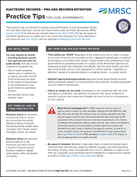 Download Electronic Records Practice Tips (PDF)