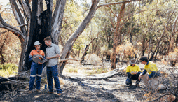 Team works together to collect data and make a wildfire plan